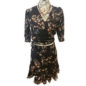 Supernatural secret mission skirt set womens medium flirty wrap top Whimsigoth